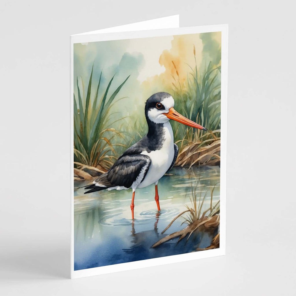 Black Skimmer Bird Greeting Cards Pack of 8 Blank Cards with Envelopes Whimsical A7 Size 5x7