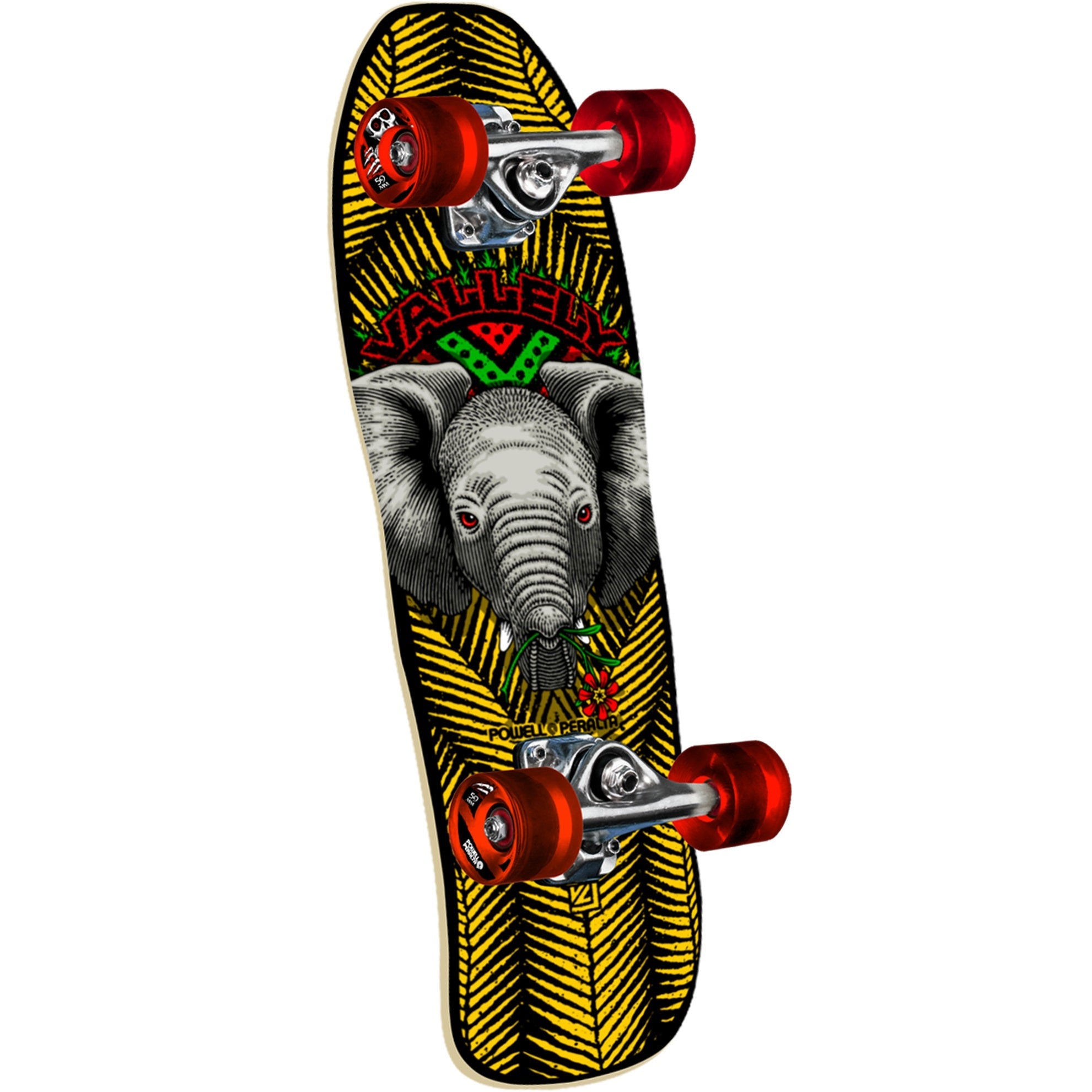 Powell Peralta Mike Vallely Baby Elephant Birch Cruiser Complete - 8.0″ Yellow/Black
