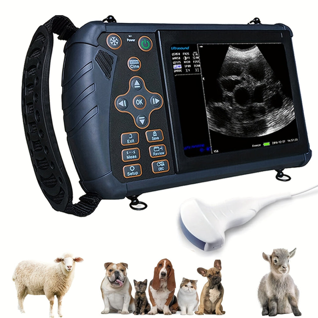 DAWEI Portable Veterinary Ultrasound Scanner (with 3.5MHz Probe), Handheld Animal Ultrasound Device For Pregnancy, For Pigs, Sheep, Dogs, And Cats, Applicable To Farms, Animal Clinics, Etc