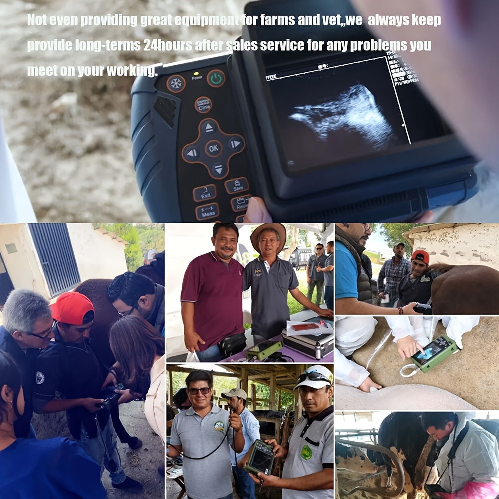 DAWEI Portable Veterinary Ultrasound Scanner (with 3.5MHz Probe), Handheld Animal Ultrasound Device For Pregnancy, For Pigs, Sheep, Dogs, And Cats, Applicable To Farms, Animal Clinics, Etc