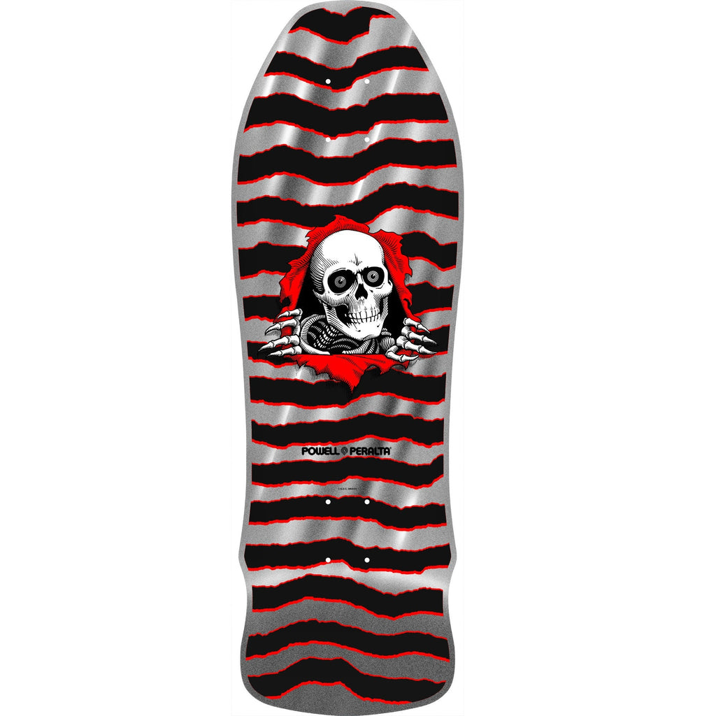 Powell Peralta GeeGah Ripper Reissue Skateboard Deck - 9.75″ Silver Foil