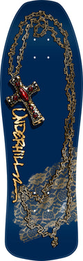 Powell Peralta OG Ray Underhill Chain & Cross Deck - 10" Navy/Gold Foil