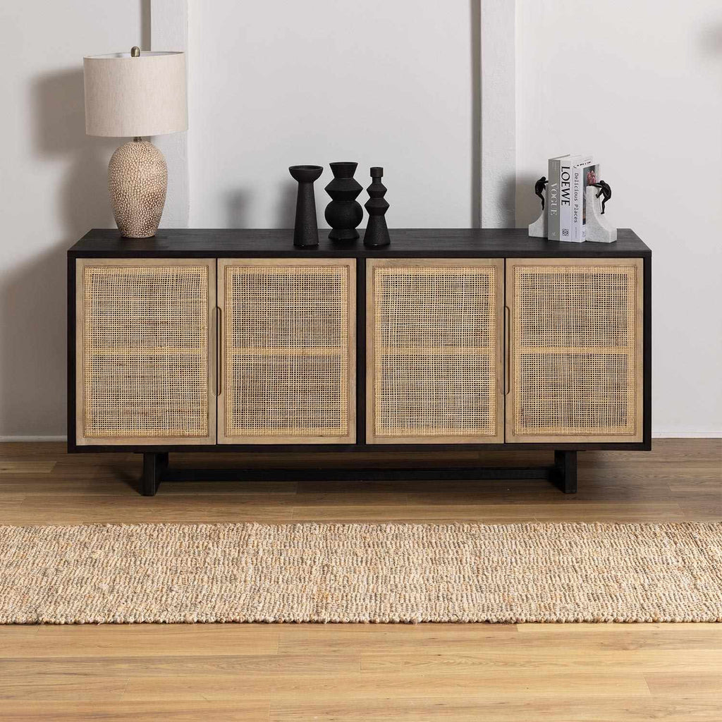 Lonut Checkered Jute Area Rug - Clearance
