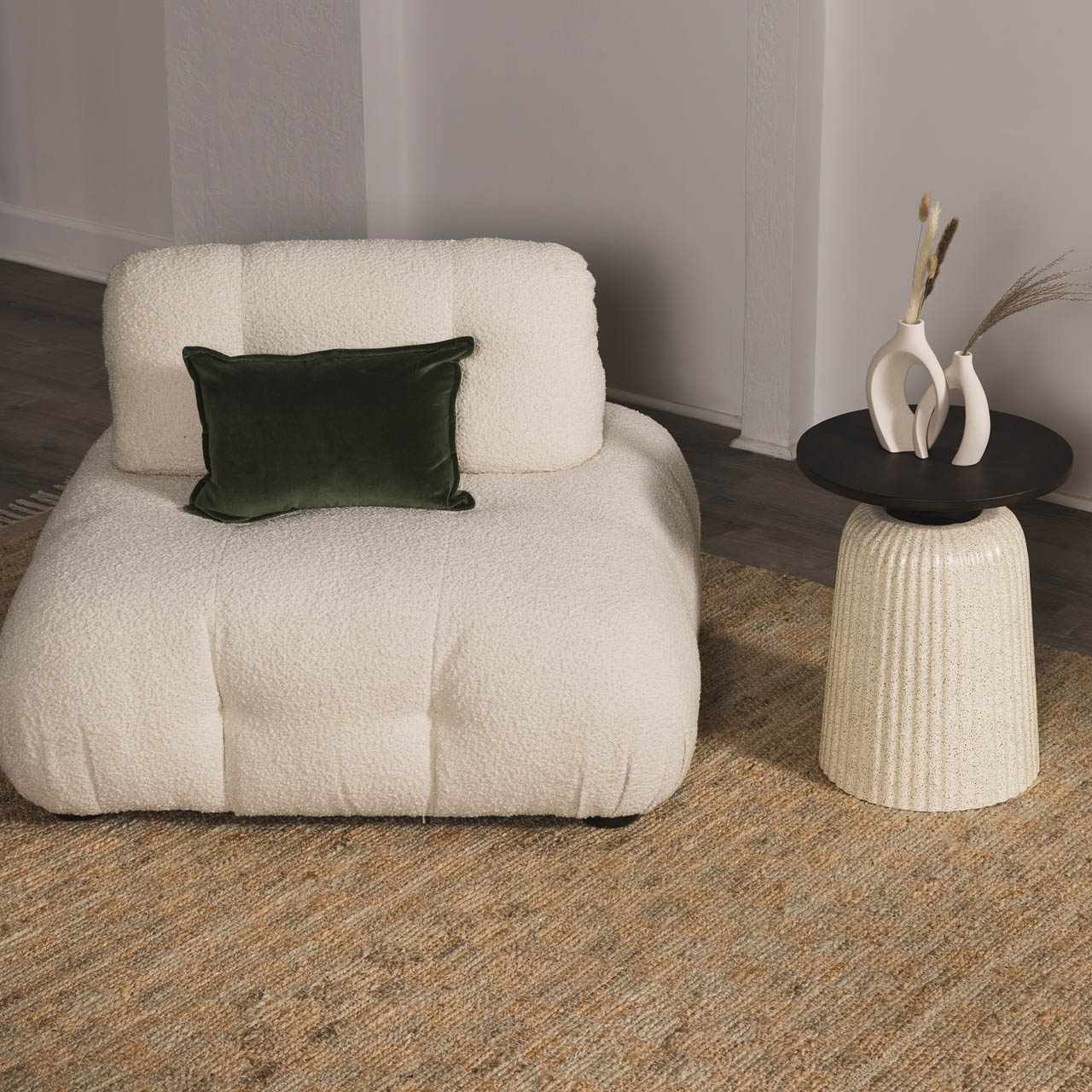 Lonut Checkered Jute Area Rug - Clearance