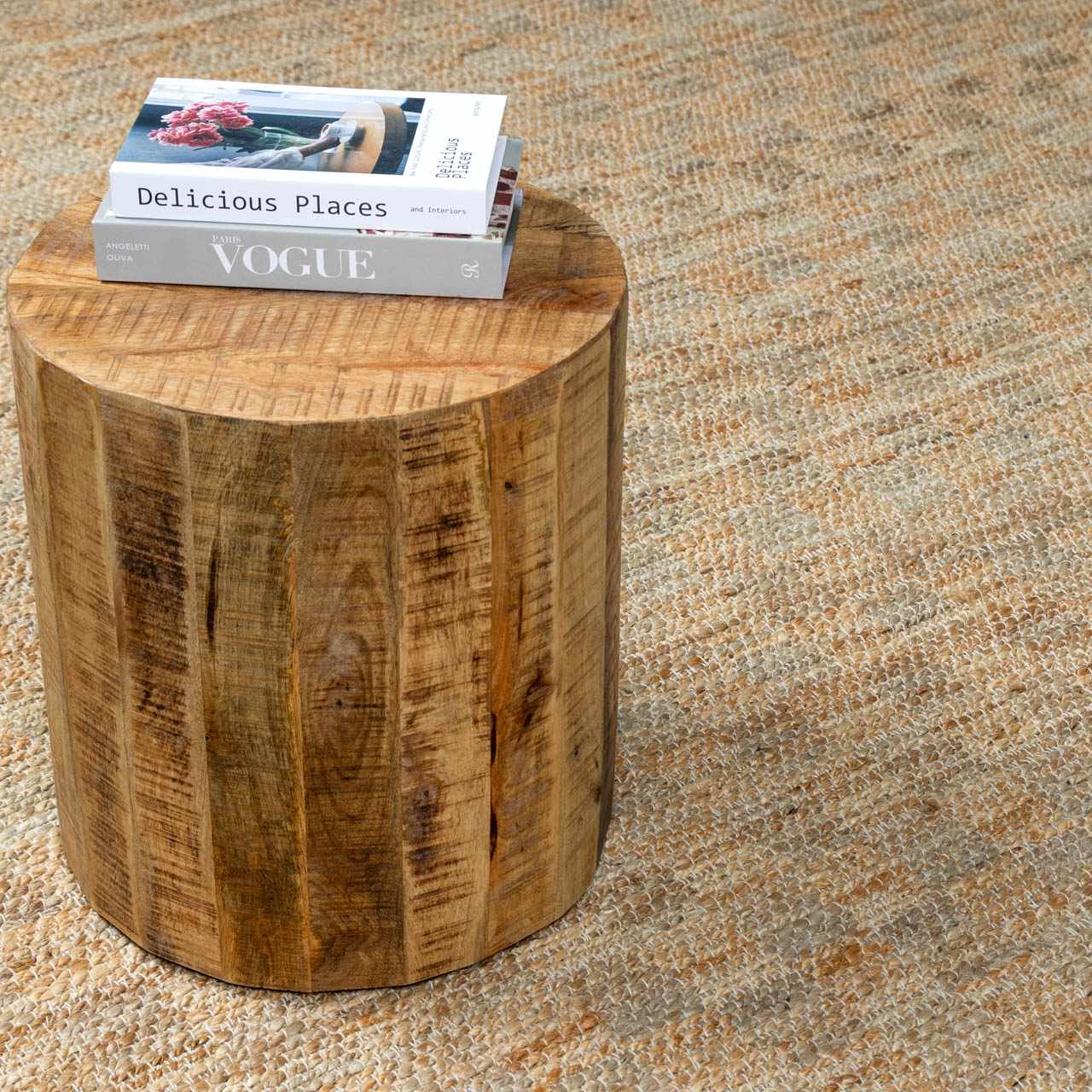 Lonut Checkered Jute Area Rug - Clearance