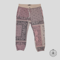 Amiri Bandana Reconstruct Sweatpants in Pink/Coral