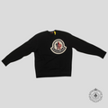 Moncler 1952 Large Logo Patch Crewneck in Black