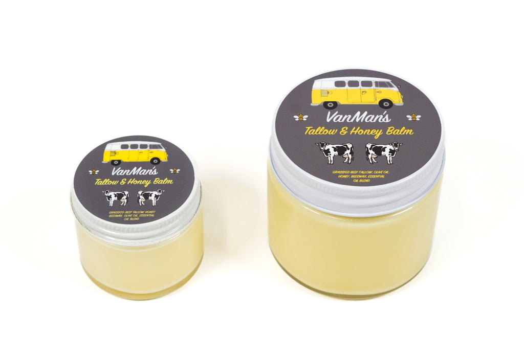 *No Essential Oils* VanMan's Tallow & Honey Face Balm - Classic