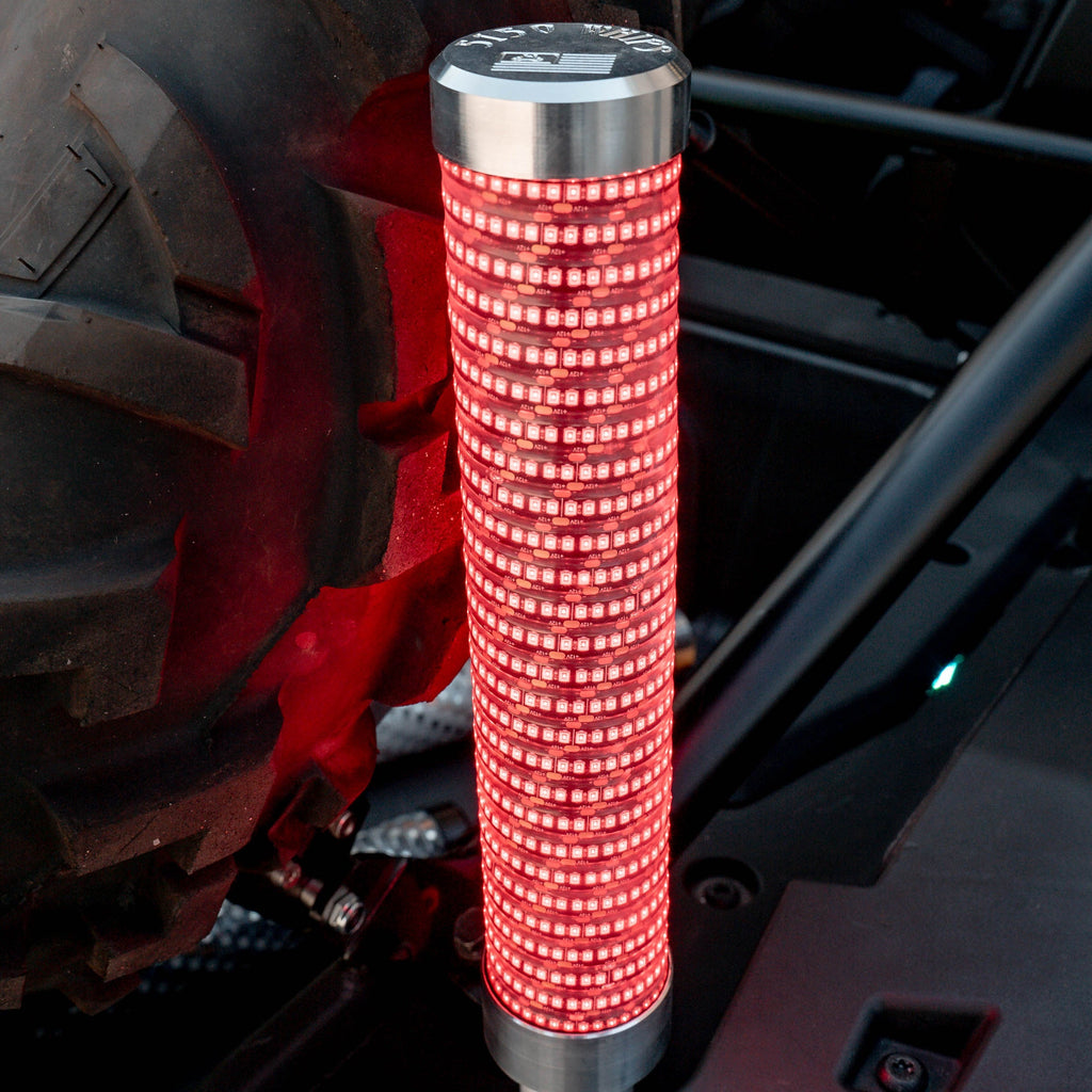 Hyper Color Nitestik LED Fat Whips – Pair