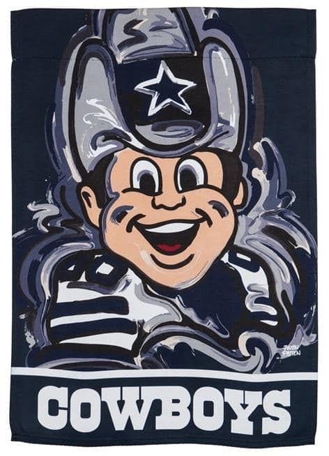 Dallas Cowboys Garden Flag 2 Sided Justin Patten