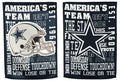 Dallas Cowboys Garden Flag 2 Sided Textured