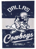 Dallas Cowboys Vintage Garden Flag Throwback Logo 2 Sided