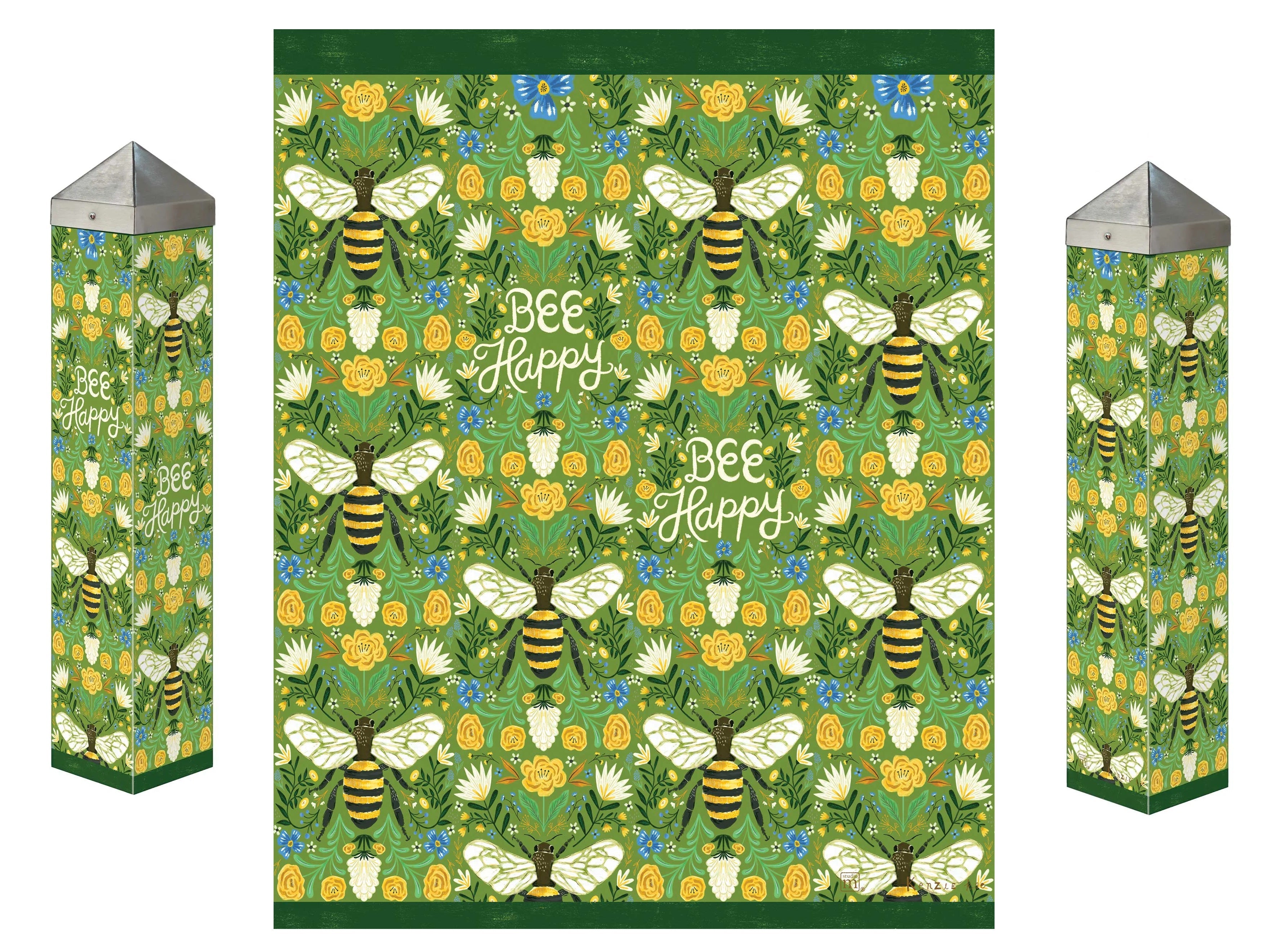 Deco Bee Art Pole 20 Inches