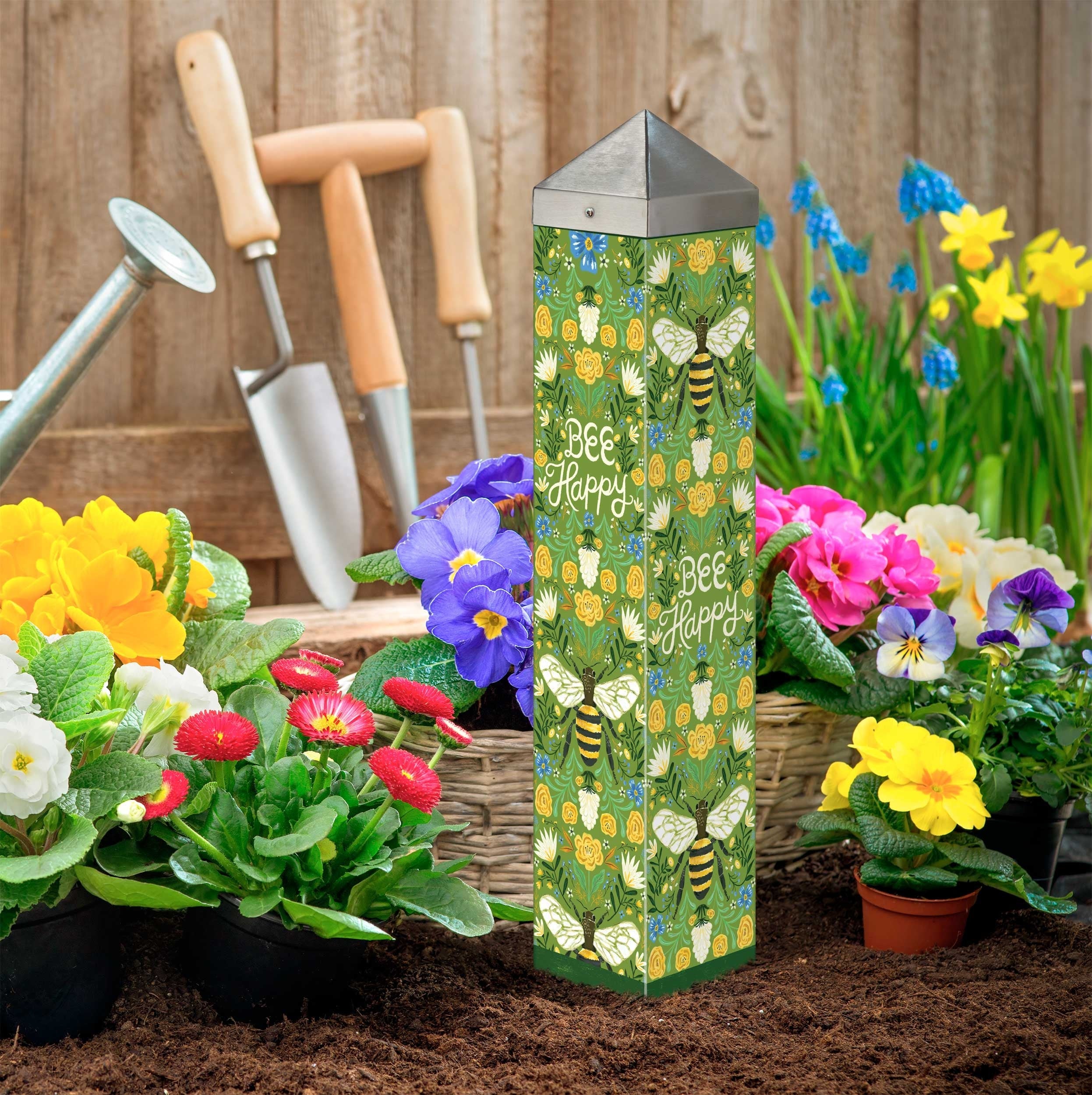 Deco Bee Art Pole 20 Inches