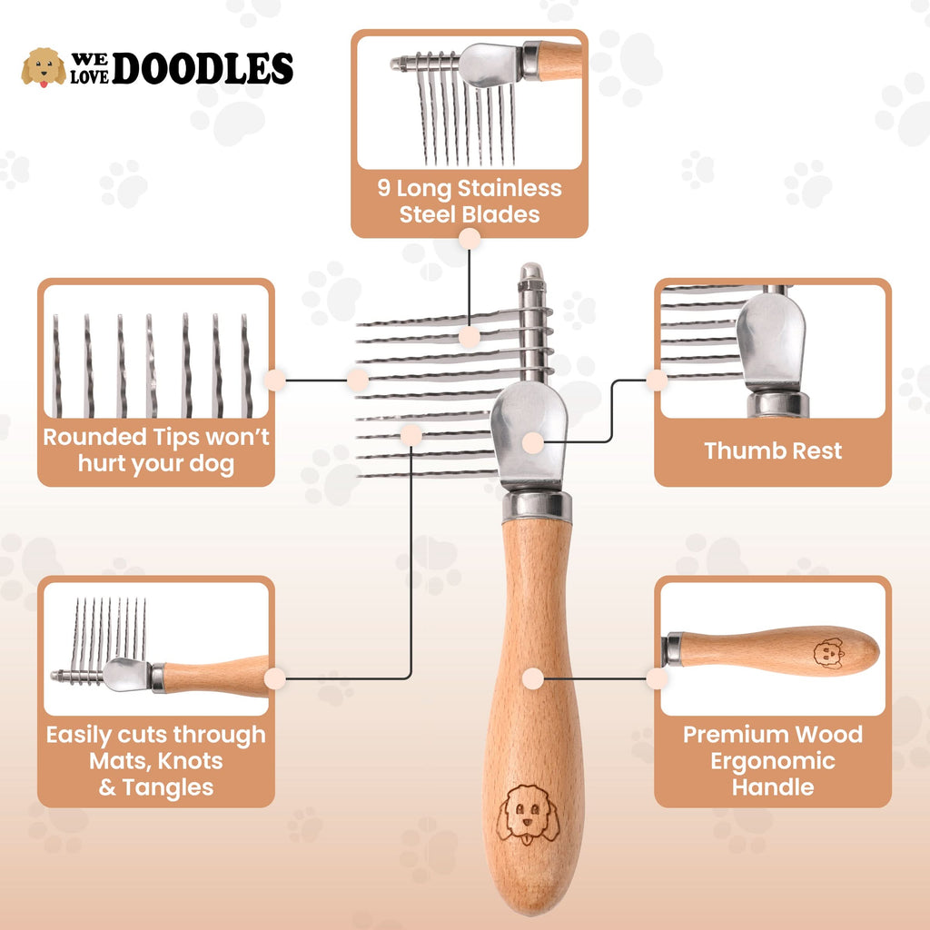 Dematting Rake for Dogs - Dematting Tool