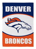 Denver Broncos 2 Sided NFL Garden Flag