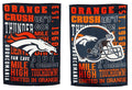 Denver Broncos Garden Flag 2 Sided Fan Rules Orange Crush