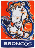 Denver Broncos Garden Flag 2 Sided Justin Patten
