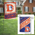 Denver Broncos Garden Flag 2 Sided Retro Classic Logo