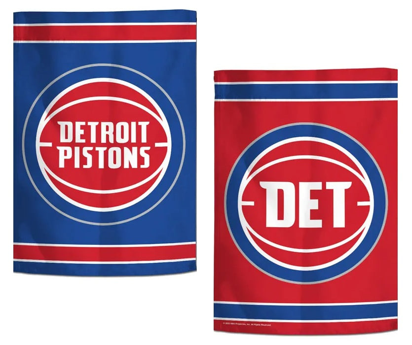 Detroit Pistons 2 Sided Garden Flag