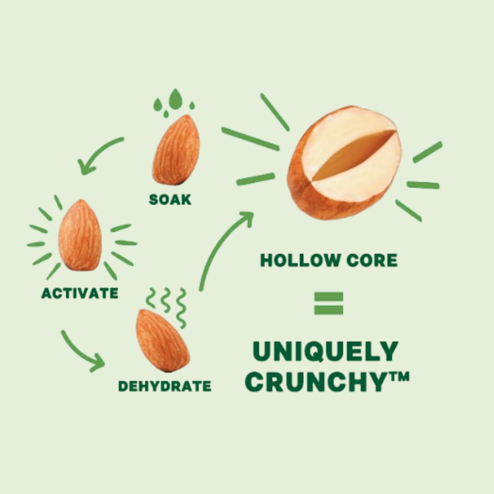 Daily Crunch Sprouted Almonds, Dill Pickle | 6 x 4 Oz. Pouches