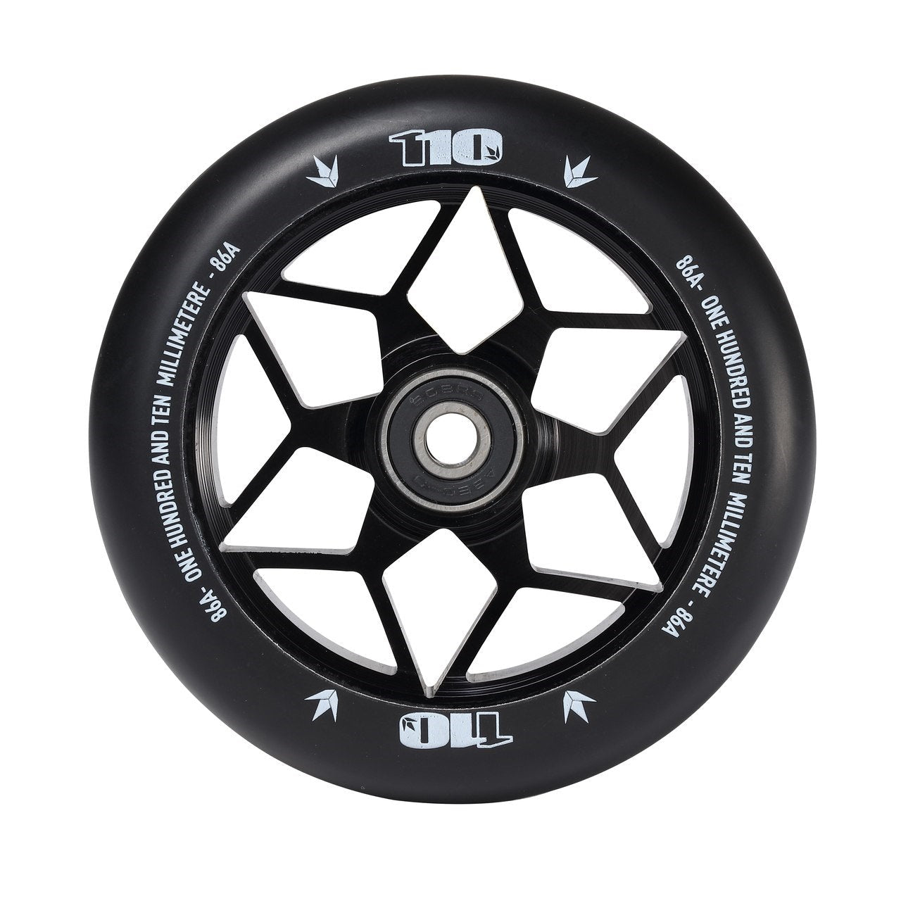 Envy Diamond Scooter Wheel 110mm - Black (Pair)