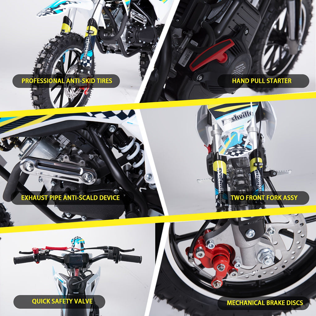 Dirt Bike, 4-Stroke Gas Power Mini Pit Bike