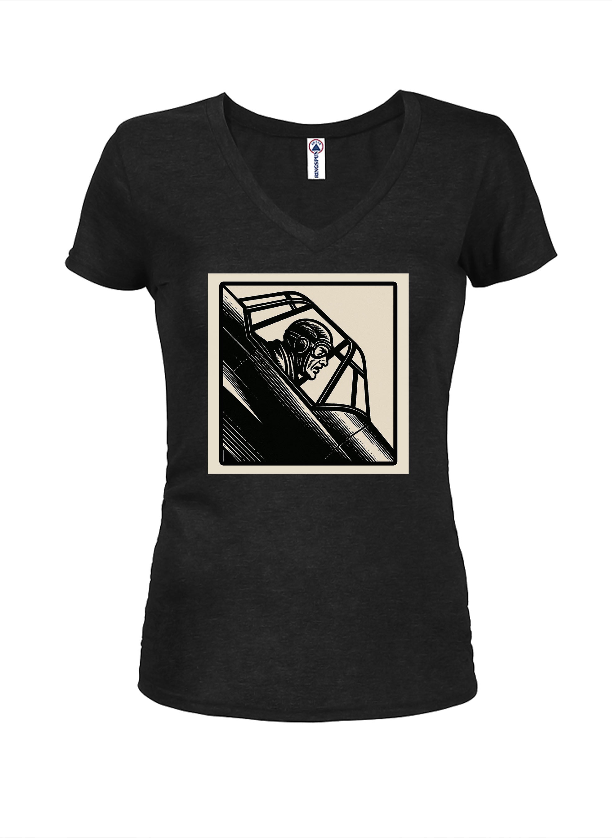 Dive Into Action Juniors V Neck T-Shirt