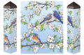 Dogwoods and Bluebirds Art Pole 20 Inches