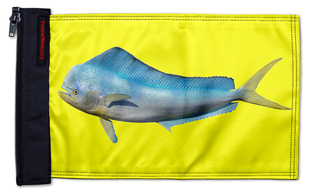 Dolphin 12"x18" Forever Wave Flag for Jeep Wrangler LJ 2003-2006