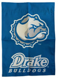 Drake Bulldogs Garden Flag 2 Sided Powder Blue