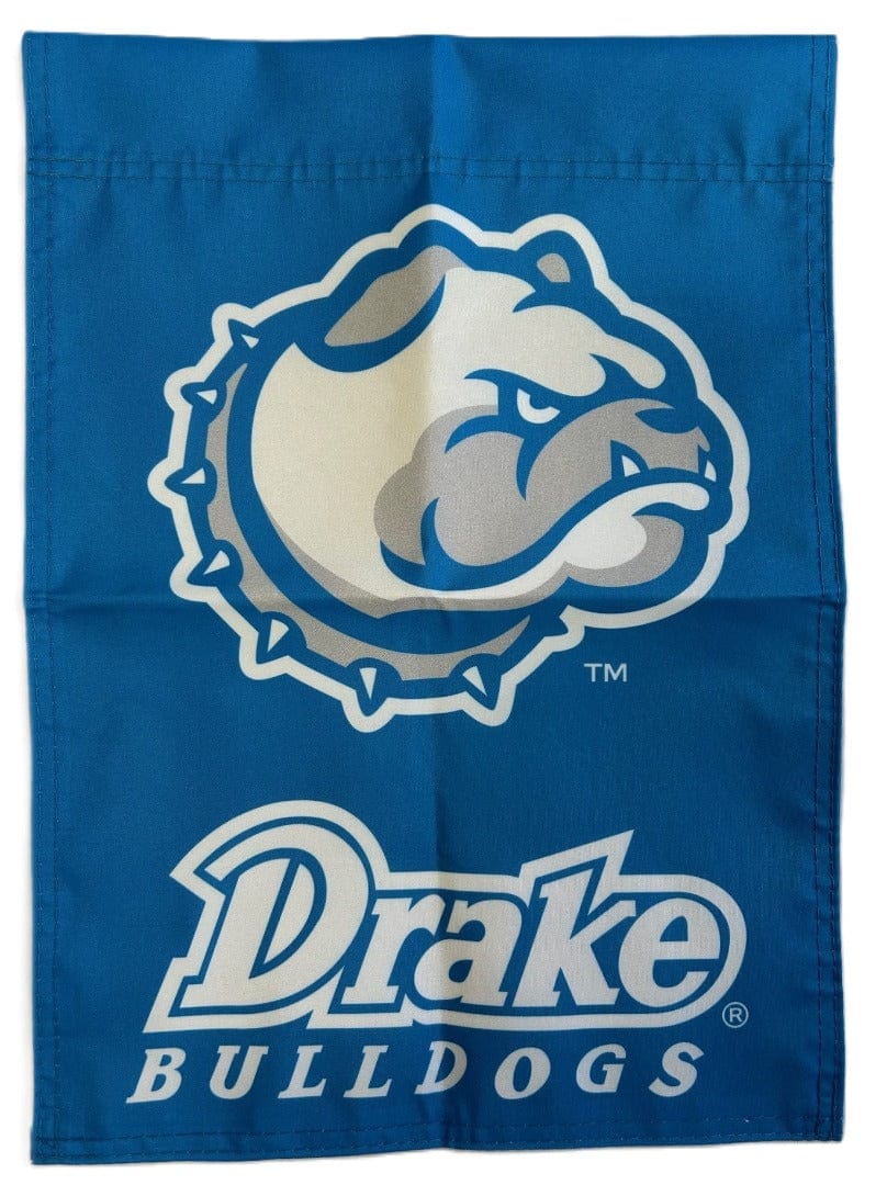 Drake Bulldogs Garden Flag 2 Sided Powder Blue