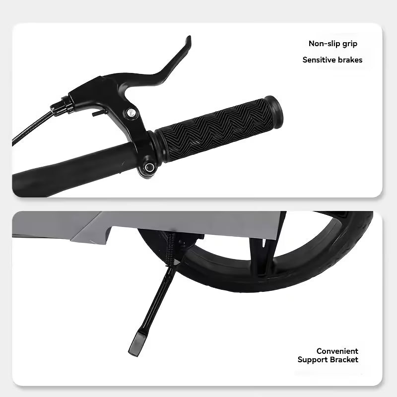 Dual-Wing Foot Pedal Scooter, Foldable Two Wheel Bicycle for Campus and Commutation, Scooter
