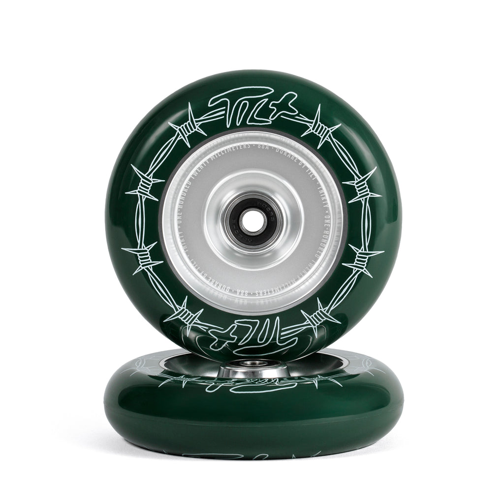 Tilt Durare Wheels 30x120mm - Barbed Forest (Pair)