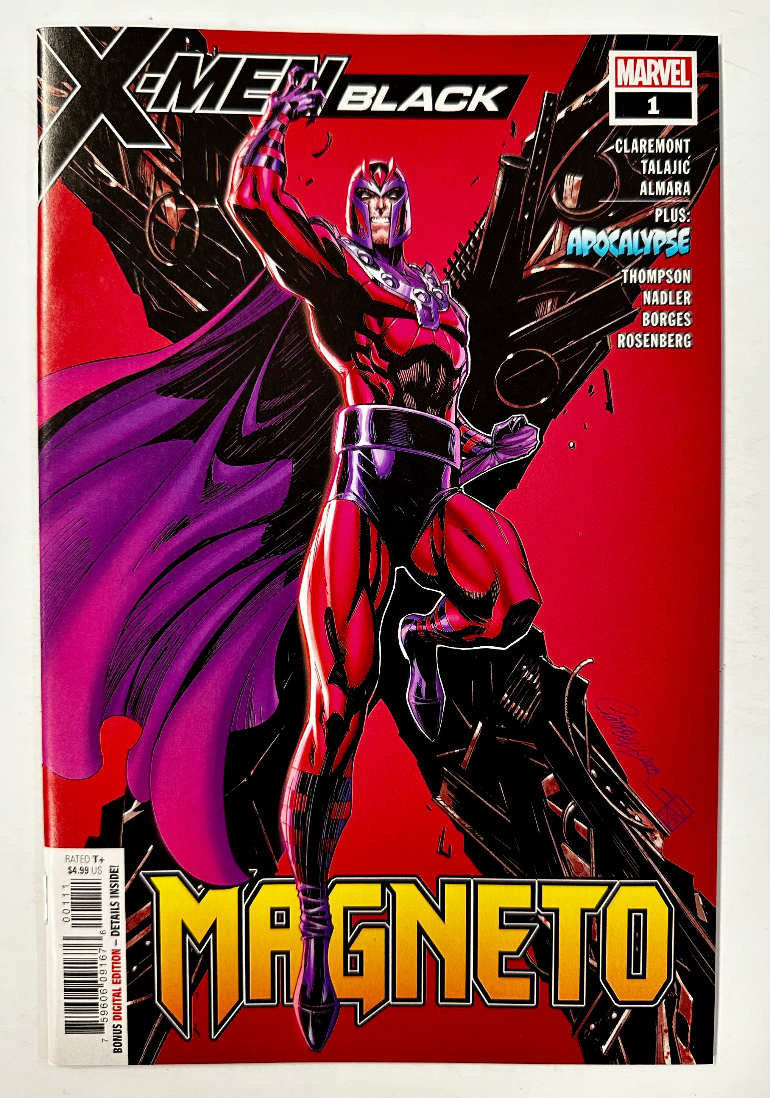 X-Men Black Magneto #1 Marvel Comics J Scott Campbell Cover 2018