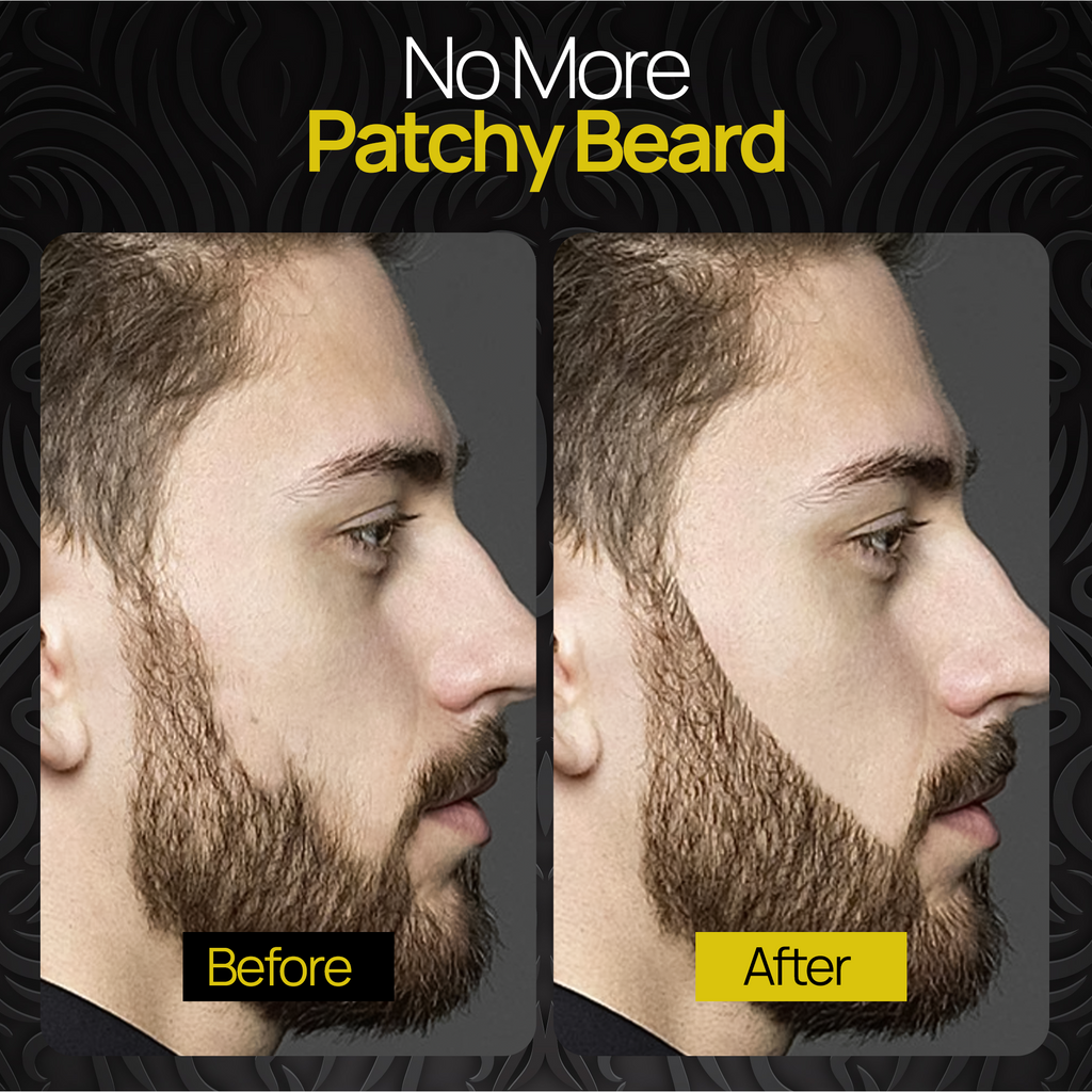 SELZALOT 4-Tip Beard Filler Pen Kit - Waterproof, Sweat-Proof, Long-Lasting Coverage for a Fuller Beard with Brush