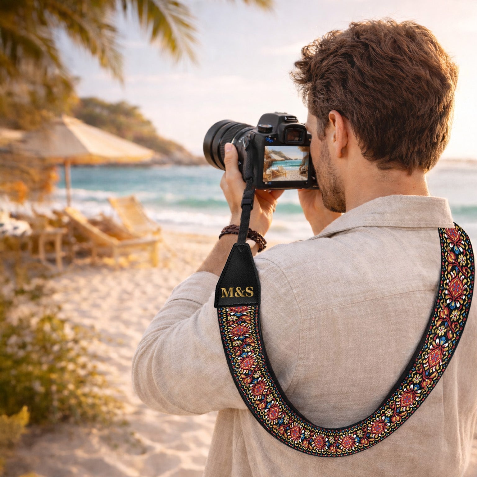 Custom Embroidered Camera Strap – Personalized DSLR Strap