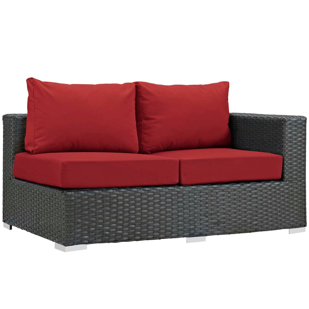 Sojourn 11 Piece Outdoor Patio Sunbrella¨ Sectional Set by Modway