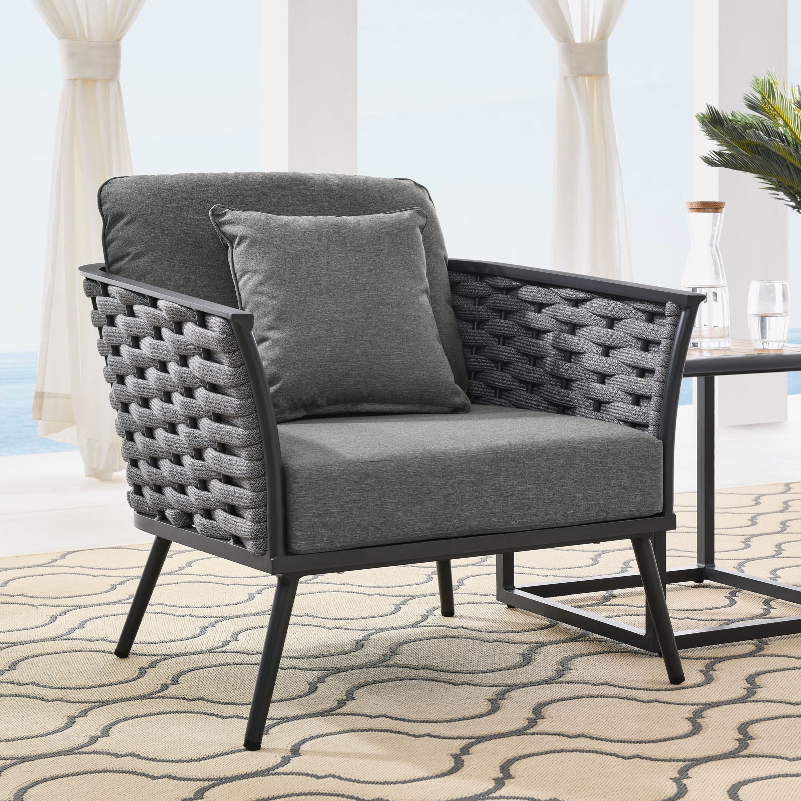 Stance Outdoor Patio Aluminum Armchair by Modway