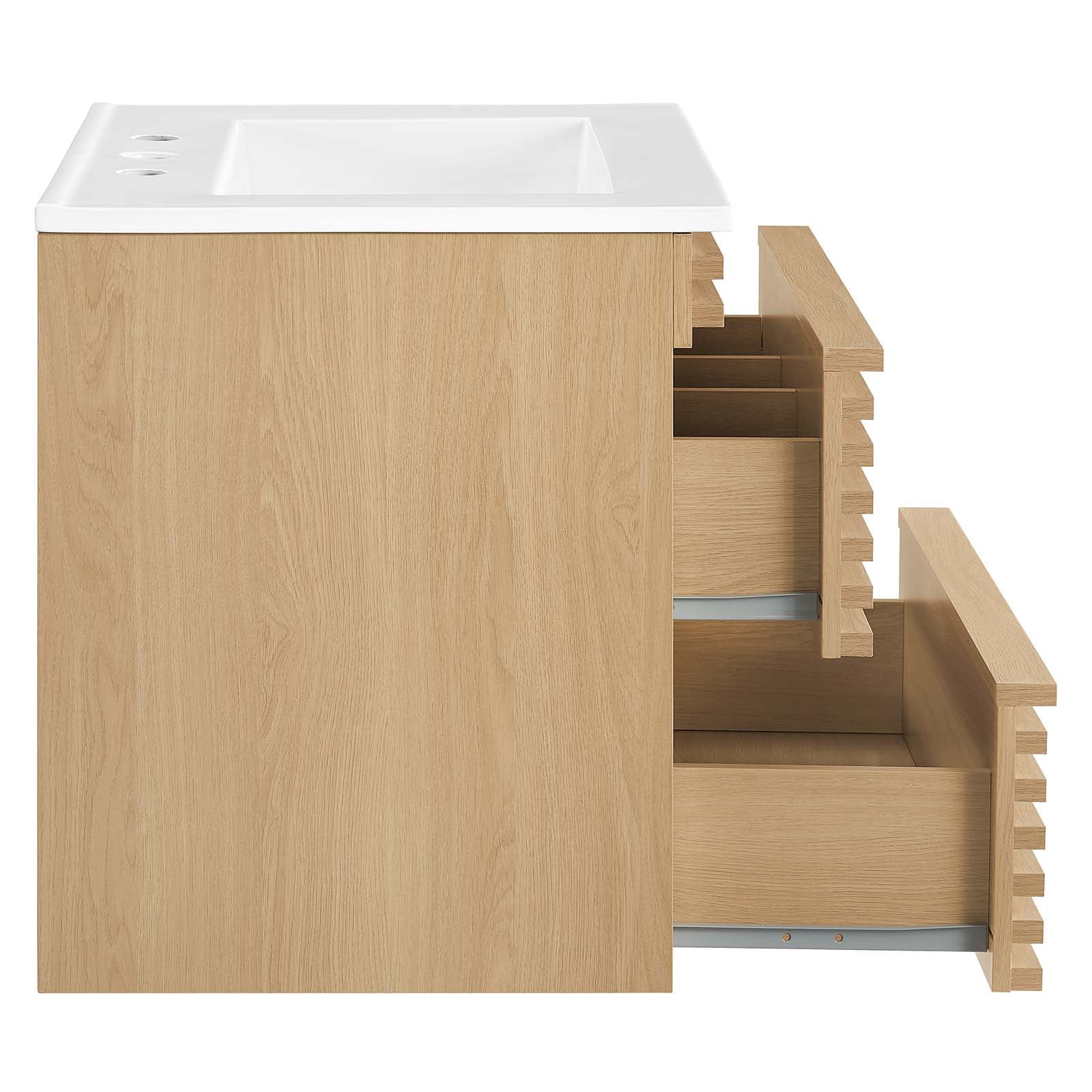 Render 24" Wall-Mount Bathroom Vanity by Modway