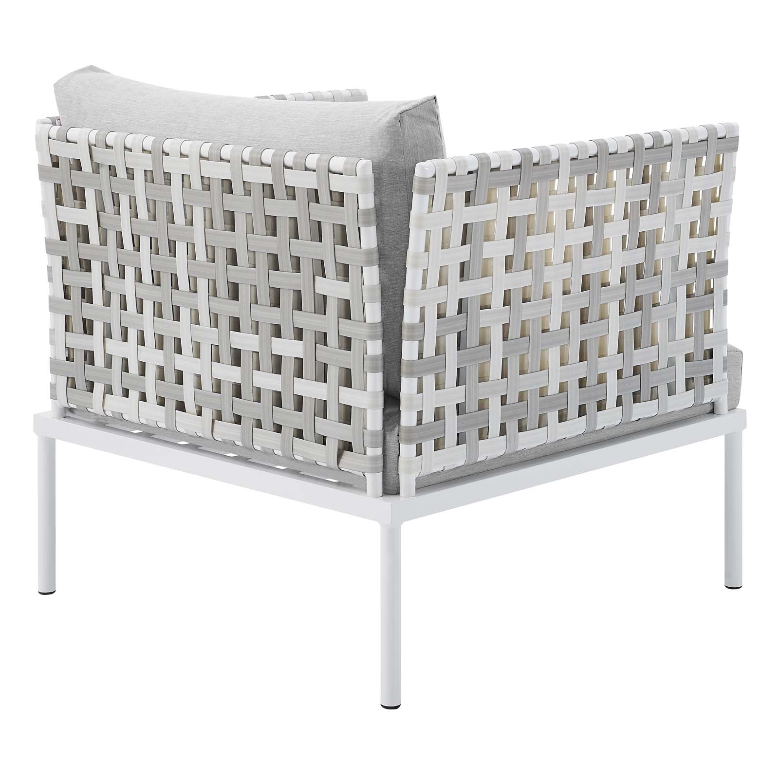 Harmony Sunbrella¨ Basket Weave Outdoor Patio Aluminum Armchair by Modway