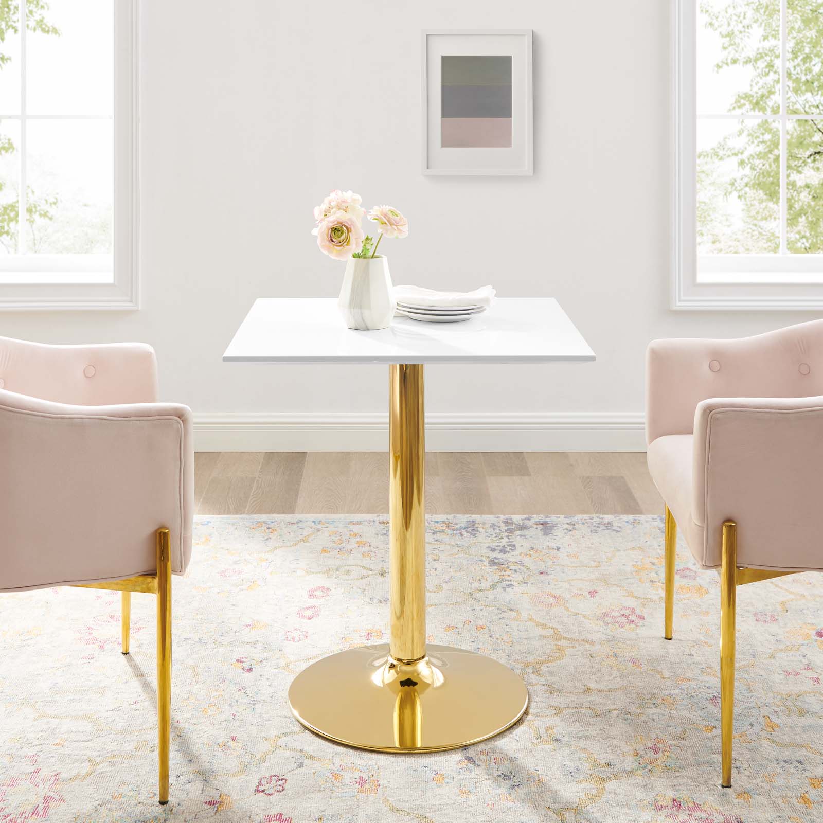 Verne 28" Square Dining Table by Modway