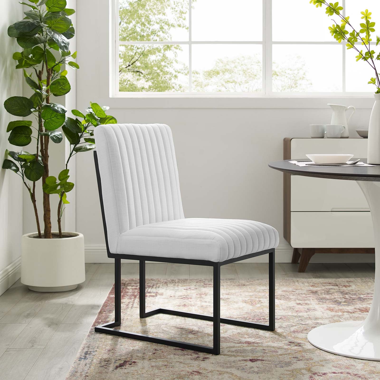 Indulge Channel Tufted Fabric Dining Chair by Modway