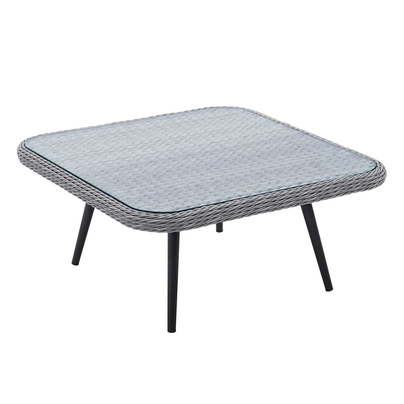Endeavor Outdoor Patio Wicker Rattan Square Coffee Table by Modway