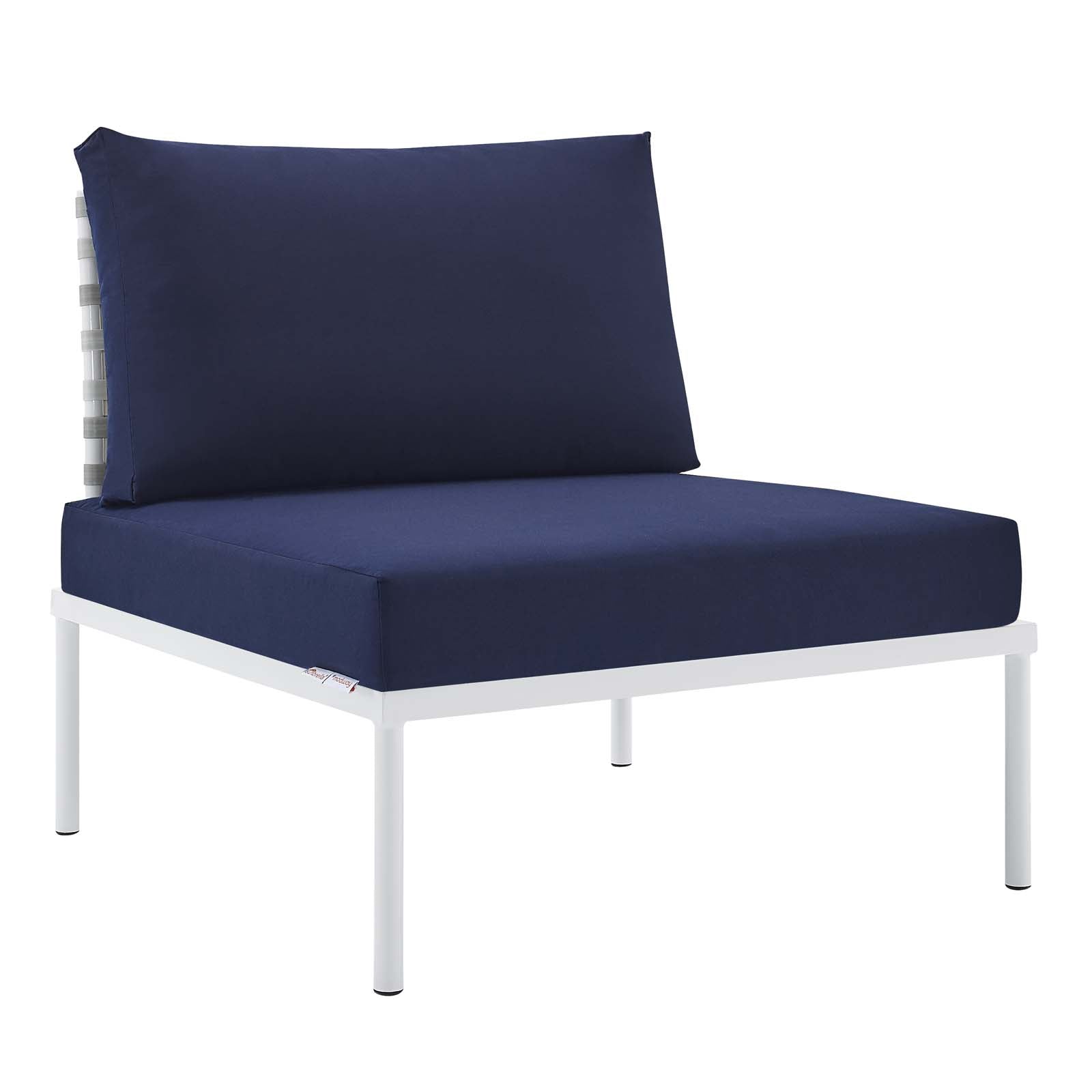 Harmony 4-Piece Sunbrella¨ Basket Weave Outdoor Patio Aluminum Seating Set by Modway