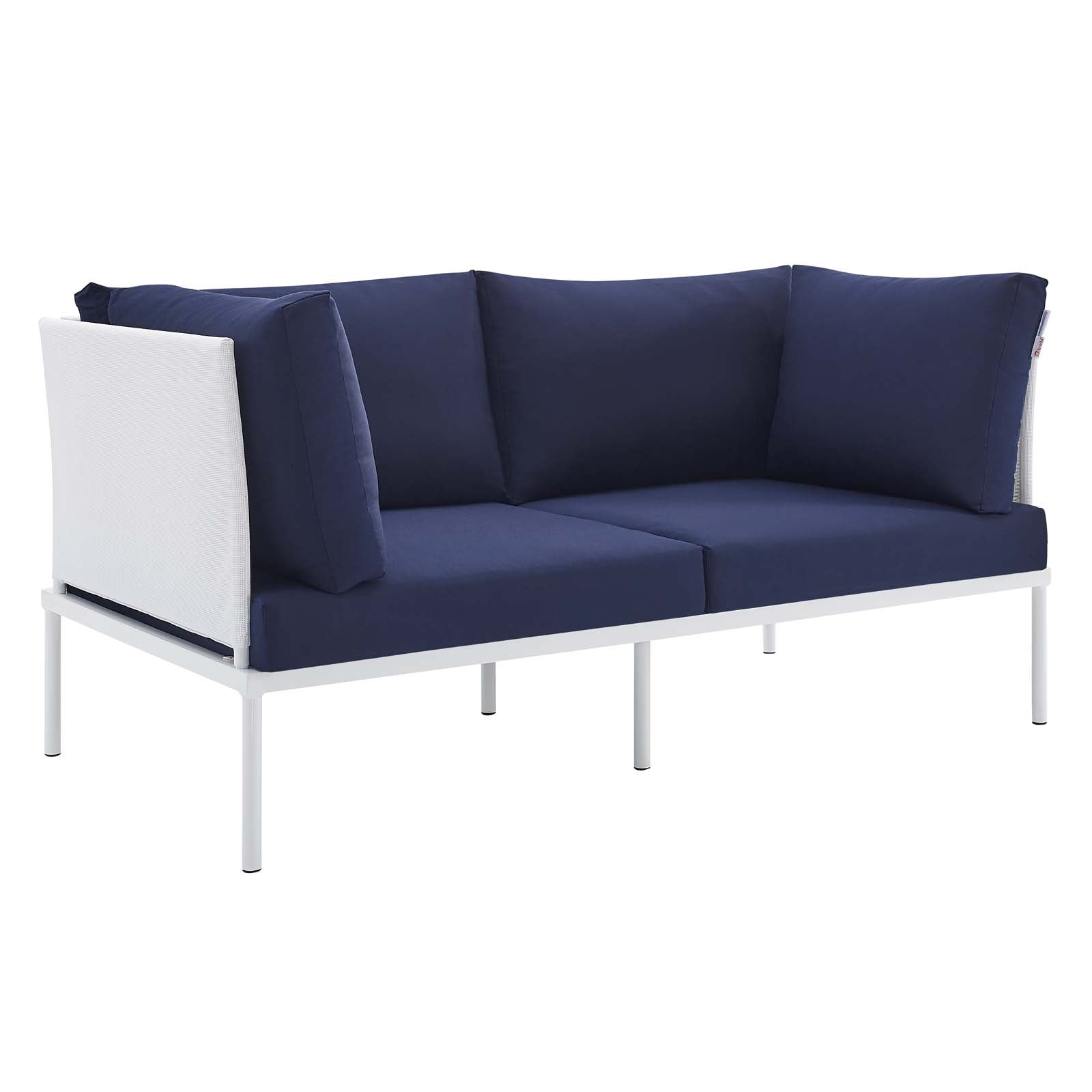 Harmony 4-Piece Sunbrella¨ Outdoor Patio Aluminum Seating Set by Modway