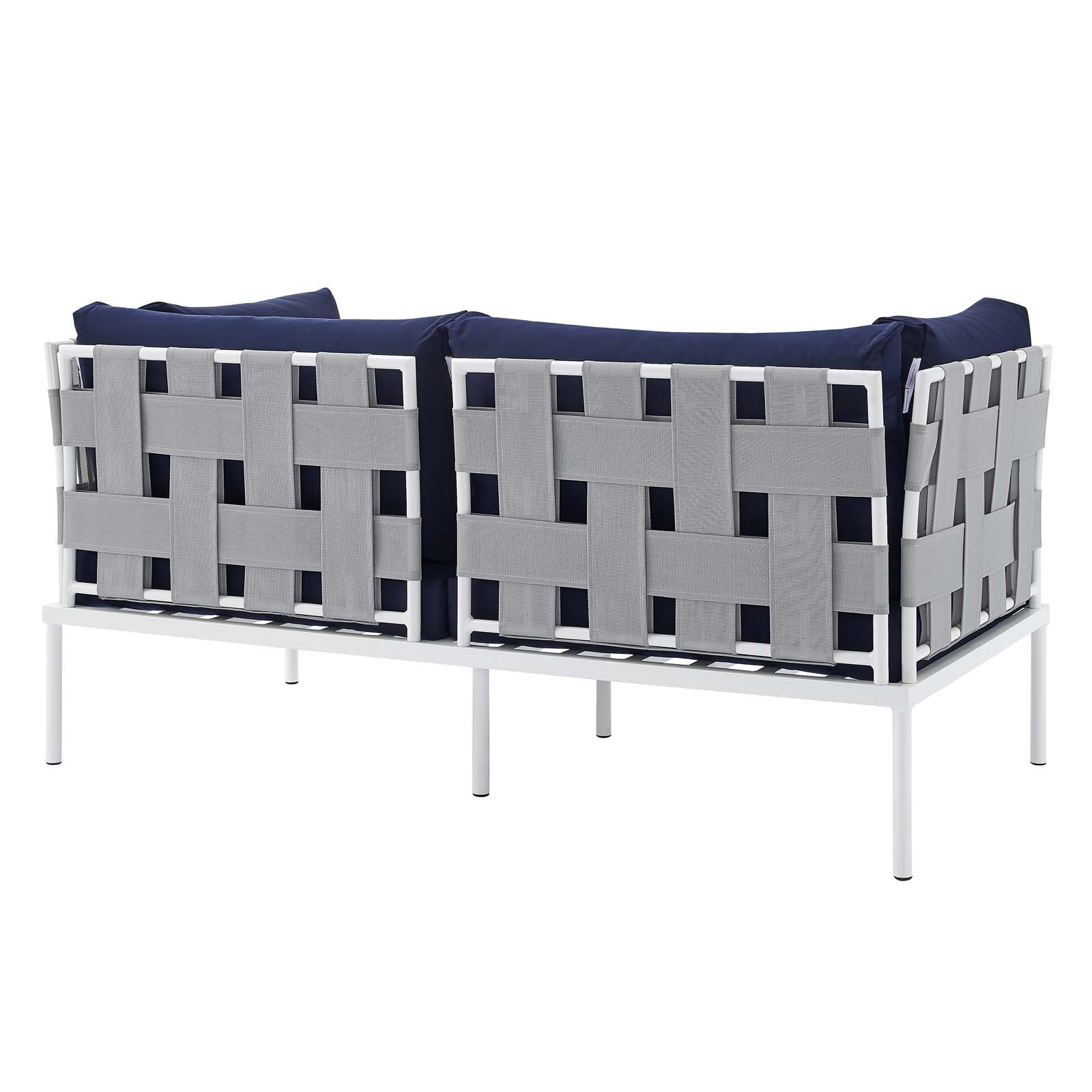 Harmony 4-Piece Sunbrella¨ Outdoor Patio Aluminum Seating Set by Modway