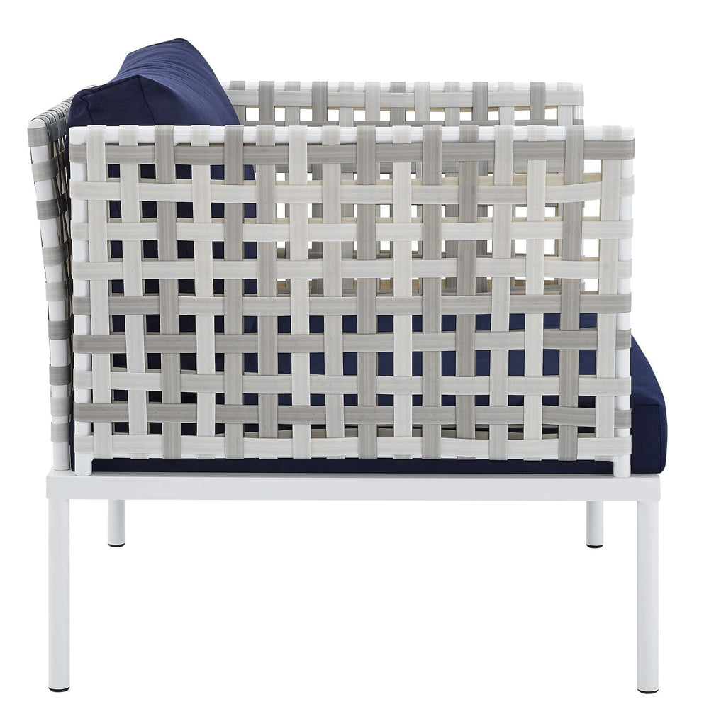 Harmony 5-Piece Sunbrella¨ Basket Weave Outdoor Patio Aluminum Seating Set by Modway