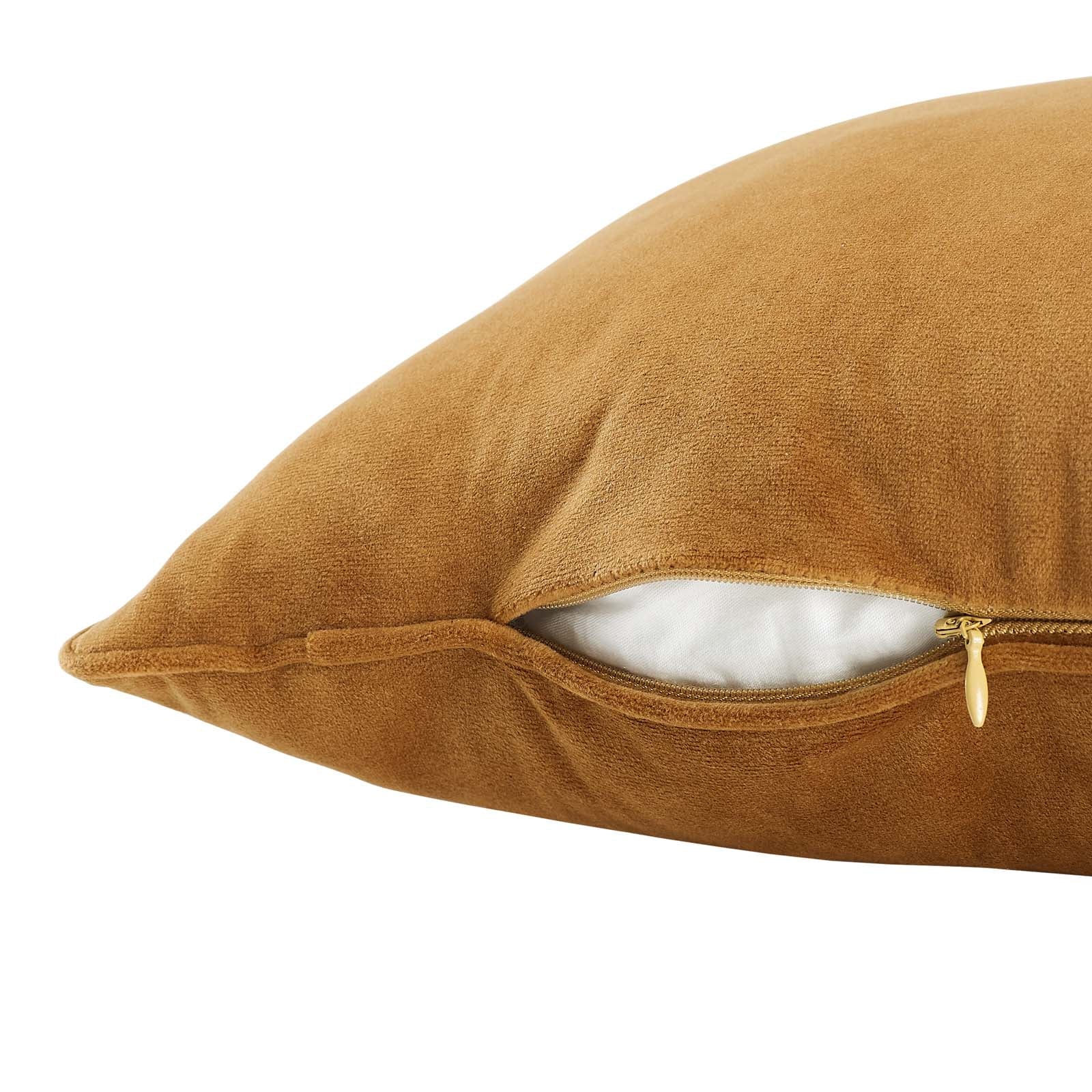 Enhance 18" Performance Velvet Throw Pillow by Modway
