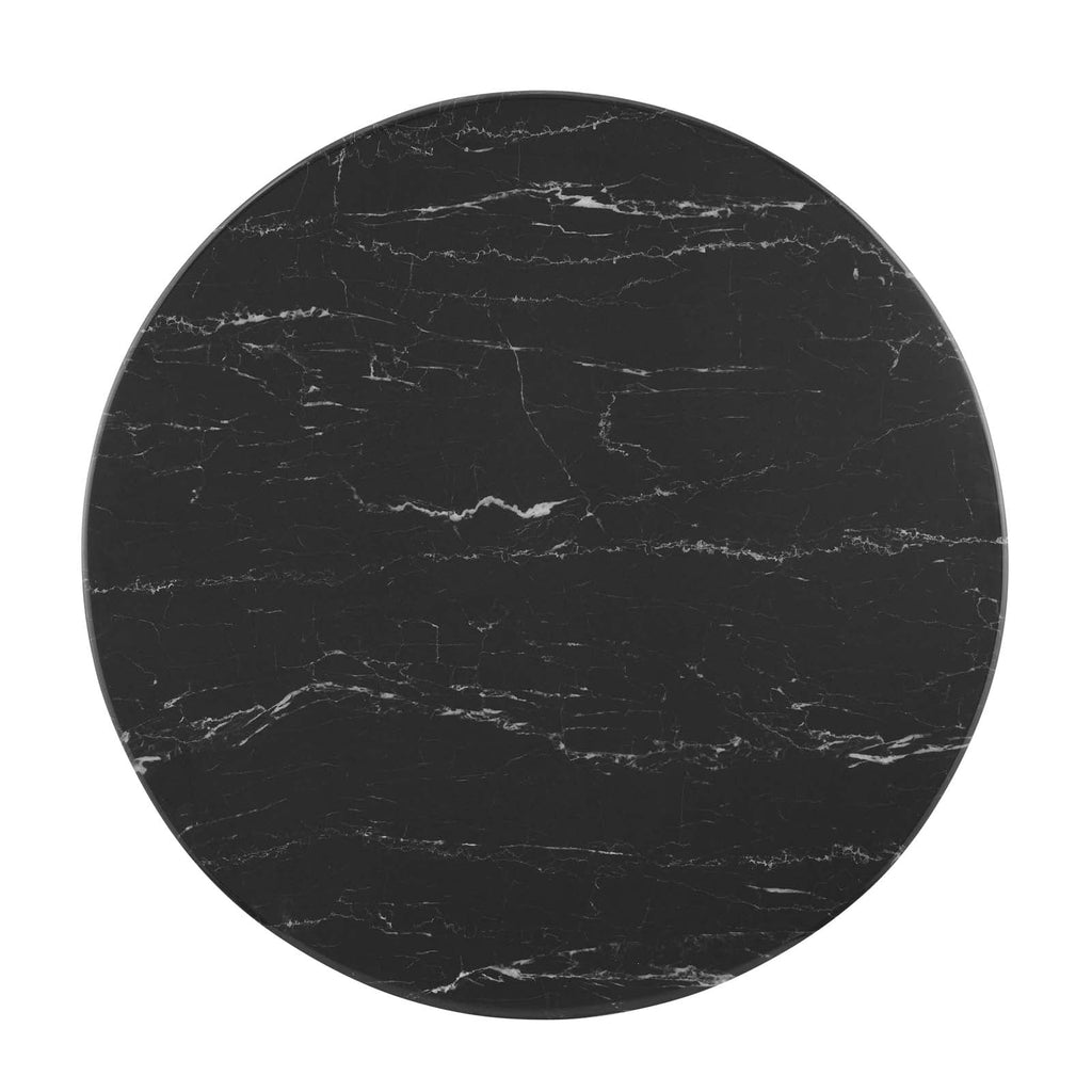 Verne 28" Artificial Marble Dining Table by Modway